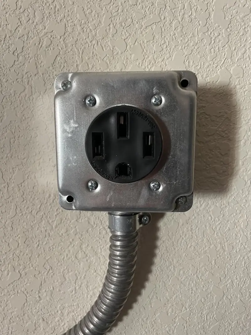 NEMA 14-50 outlet installed for Electrical Panel Upgrade in La Riviera