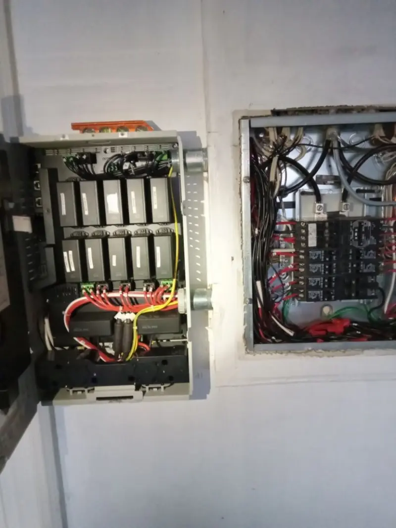 Electrical panel upgrade completed for Security Camera Wiring in La Riviera
